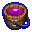 Pail of berry juice